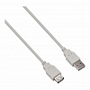 Кабель удлинительный USB 2.0 А-А M/F, 1.8м