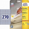 Этикетки самоклеящиеся AVERY-ZWECKFORM L4730REV-25, 17.8х10мм, 270шт на листе, удаляемые, 25+5л/уп